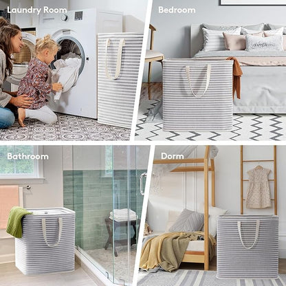 Lifewit 2 Pack Laundry Hamper Large Collapsible Laundry Baskets, Freestanding