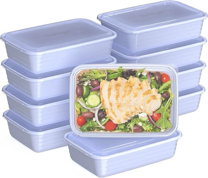 Bentgo Prep - 20-Piece 1-Compartment Reusable Meal Prep Containers