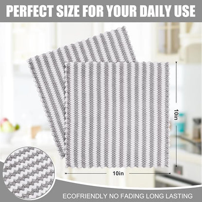 Homaxy 12 Pack Kitchen Dish Cloths, Ultra Soft and Absorbent Dish Towels