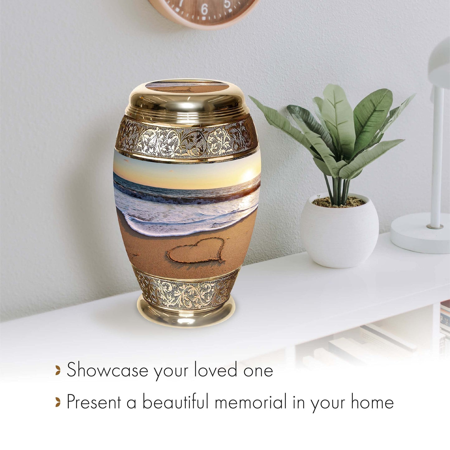 Endless Summer Cremation Urn for Ashes Adult Male - Personalized Urn for Ashes for Women Decorative Urns - Beautiful Handcrafted Sunset Urns for Human