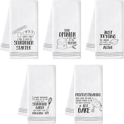 R HORSE Funny Baking Kitchen Dish Towels