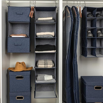 Household Essentials Hanging Cotton Blend Closet Organizer