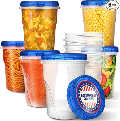 Stock Your Home 32oz Plastic Containers