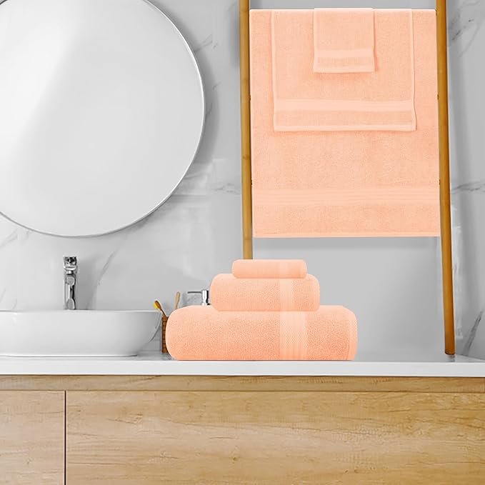 GLAMBURG Ultra Soft 8-Piece Towel Set