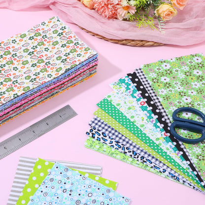Kifmurase 100 Pieces 10 x 10 Inches Cotton Fabric Squares, Precut Quilting Fabric Bundles Layer Fat Floral Patchwork Fabrics for DIY Crafts Sewing Beginners Cloths Handmade