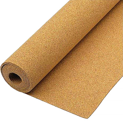 Natural Cork Board Textured Vinyl Wrap Underlayer Shelf Sheet Roll Drawer Liner (17.8" x 6.5ft)