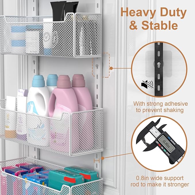 Over The Door Organizer, 8-tier Metal Door Organizer Hanging