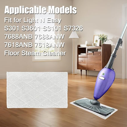 Light 'N' Easy Steam Mop Pads Replacement Reusable