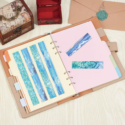 CRASPIRE 12 Styles Ocean Masking Tape Journal Tape 16.4FT Blue Sea World Decorative Gift Wrapping Tapes Rolls for DIY Crafts Scrapbook Journal Notebook Planner Envelope Party Favor Supplies