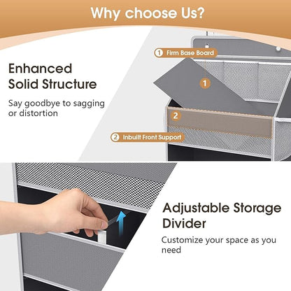 WISELIFE 5-Tier Over the Door Organizer