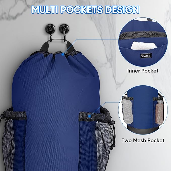 BALEINE 150L Laundry Bag Backpack, 900D Oxford Fabric Large Travel Laundry Bags