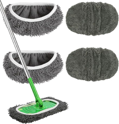 Reusable Microfiber Mop Pads Washable Wet Pads Compatible