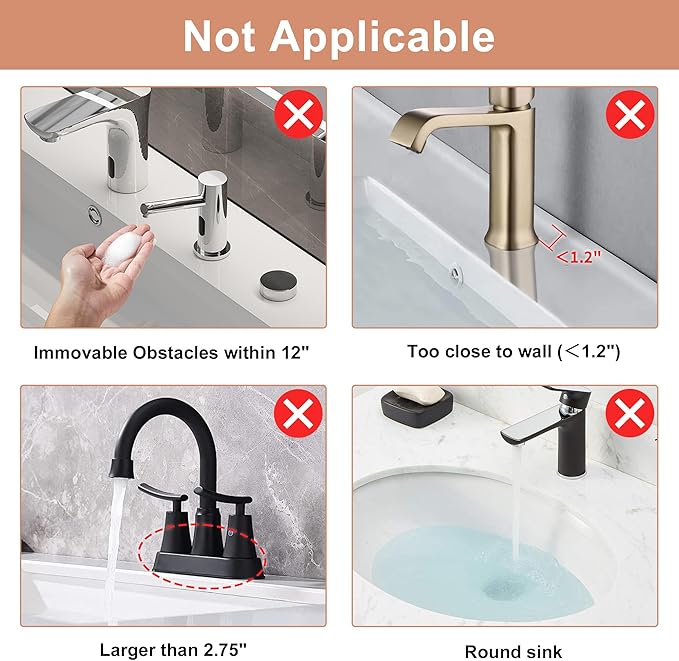 23.6 inch Silicone Faucet Mat for Kitchen Sink