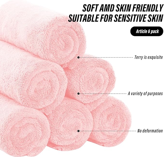 MOONQUEEN 6 Pack Premium Hand Towels