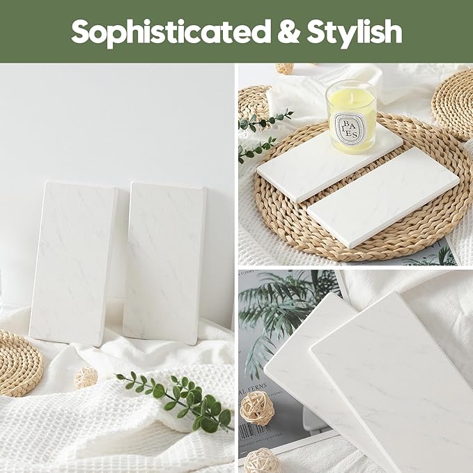 2PCS Diatomite Marble Stone Drying Mat