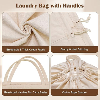 Cotton Canvas Laundry Bags