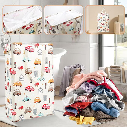 Odonata Slim Laundry Hamper Handles Collapsible Laundry Basket Thin Dirty