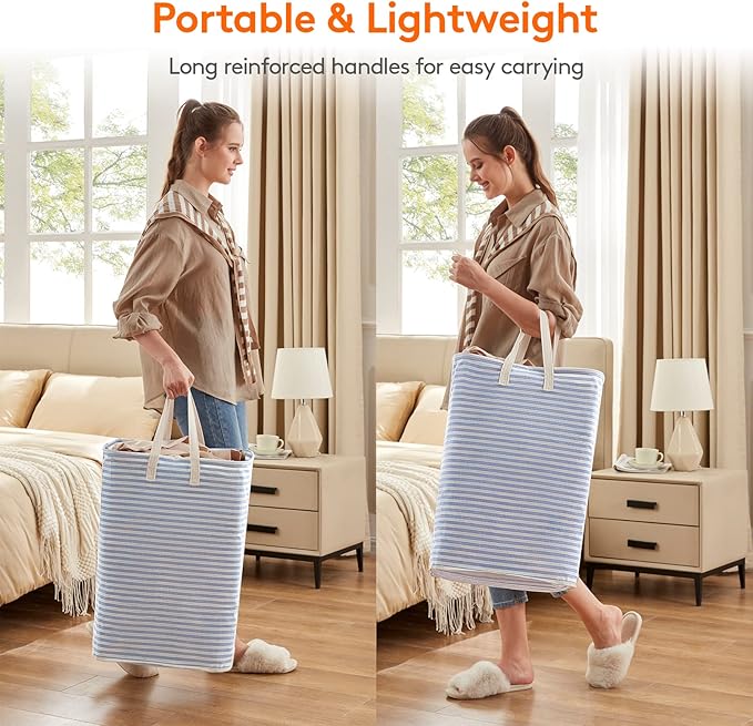 Lifewit 3 Pack Laundry Hamper Large Collapsible Laundry Baskets, Freestanding