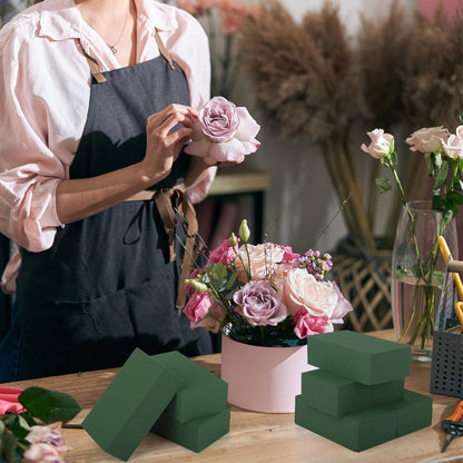 Hahood 24 Packs Floral Foam Blocks Wet & Dry Floral Foam Bricks 5.5x3.1x1.8 Inch Flower Arranging Kit for Fresh and Artificial Flowers Florist Foam Blocks for Wedding Home Decor