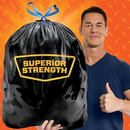 Hefty Strong 30 Gallon Trash Bags, Large Trash Bags 30 Gallon Size, Durable