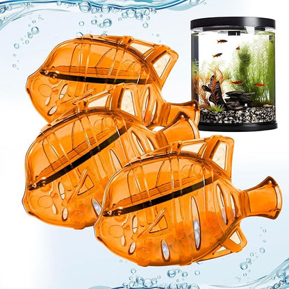 Clarence the Clarifier Fish - 6 pk, Purple-Orange - Aquarium Treatment, Clear Cloudy Fresh-Saltwater, Fish Safe, 10gal Tank Maintenance Ea