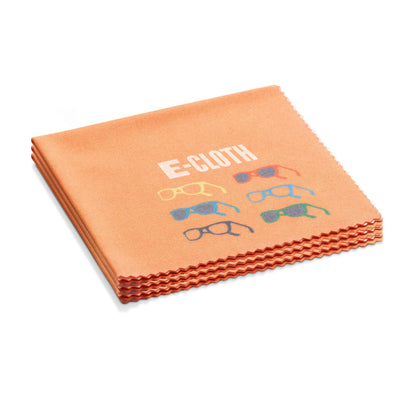 E-Cloth 3-Pack Glasses Cloth, Microfiber Cleaning Cloth, Ideal Eyeglasses, Sunglasses and Lens Cleaner, Washable and Reusable, 100 Wash Promise