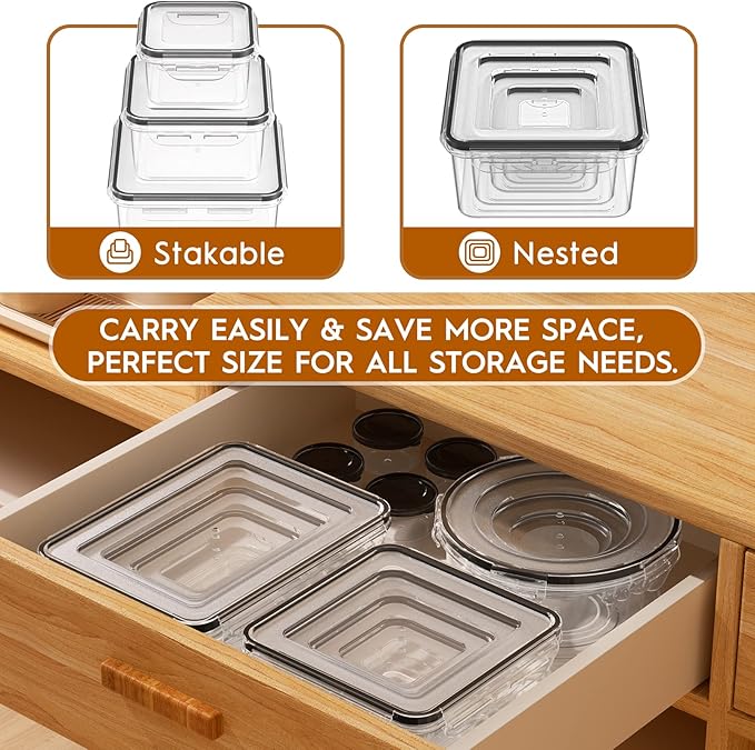 40 PCS Food Storage Containers