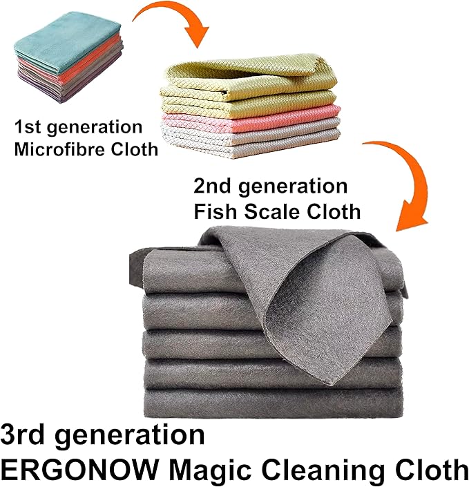 Magic Glass Cleaning Cloth 10 Pcs
