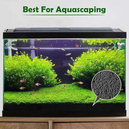 6.6Ib Aquarium Soil Water Grass Mud Fish Tank Aquascaping Aquarium Substrate Soil for Plants and Shrimps,No Need to Wash and No Muddy Water (6.6 Pounds, Aquarium Soil)