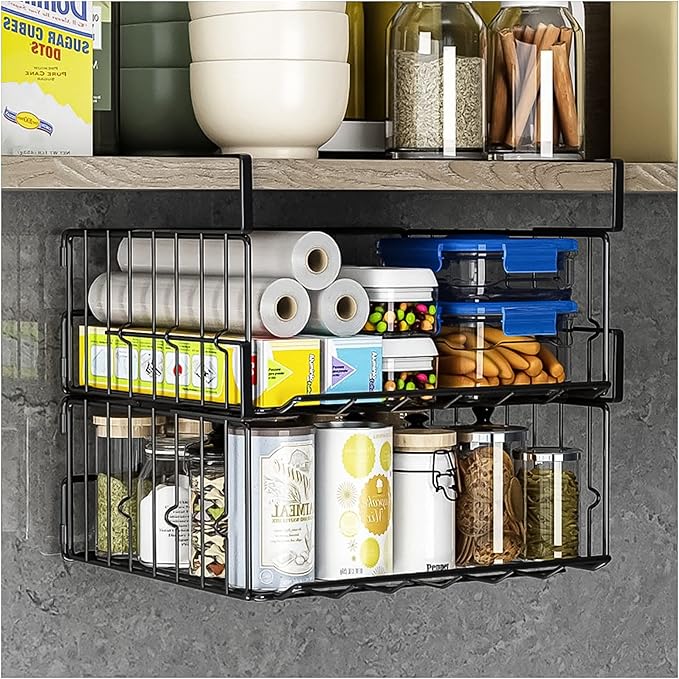 Under Shelf Basket Storage 2Pack