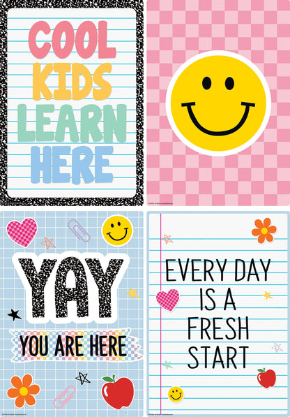 Teacher Created Resources Cool for School Positive Sayings Educational Poster Pack (TCR9326)