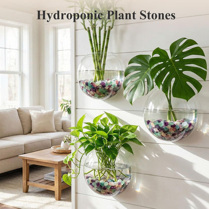 JOHOUSE Quartz Crystals, Crushed Chips Tumbled Polished Stones, Assorted Irregular Shaped Decorative Rocks, Succulent Pebbles for Indoor Plants, Aquarium Betta Fish Tank Gravel, Vase Filler 0.2"-0.5"