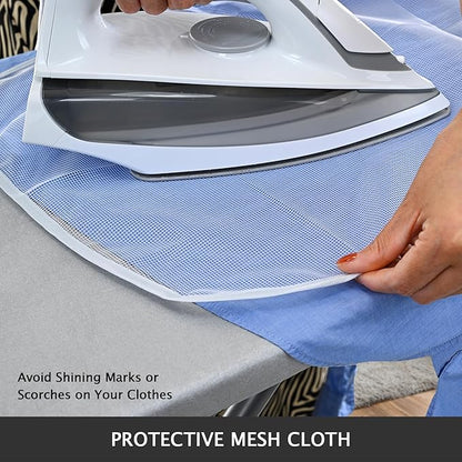 SheeChung Ironing Board Cover and Pad 18x54, Extra Thick Cotton Cover, Scorch