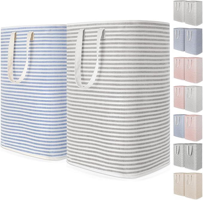 Lifewit 2 Pack Laundry Hamper Large Collapsible Laundry Baskets, Freestanding