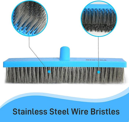 Stainless Steel Wire Broom Deck Scrubber Brush