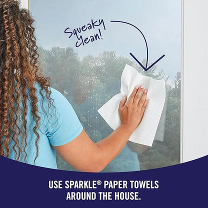 Sparkle Tear-A-Square Paper Towels, 2 Double Rolls = 4 Regular Rolls,