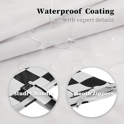 Checkered 2 Pcs Large Travel Laundry Bags
