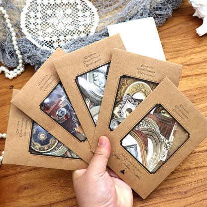CATaireen Vintage Junk Journal Decoupage Elements Paper Card Pre Cut Cardstock Chipboard Small Embellishments Art Aesthetic Scrapbook Cutout DIY Supplies Kit Ephemera Pack for Adults (Collection)