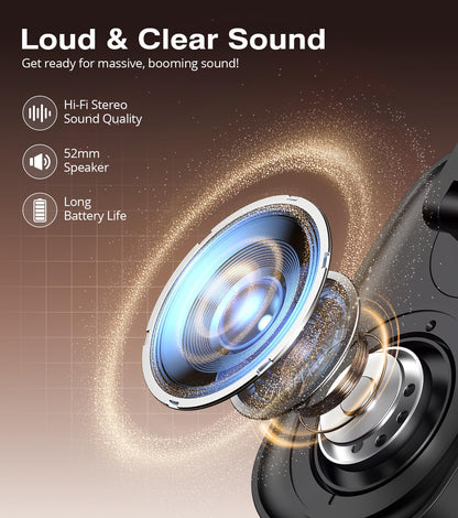 Jorest Wireless Induction Speaker, Cell Phone Stand with Bluetooth Audio, Phone Speaker Amplifier Foldable for iPhone, Android, iPad, Birthday Gifts for Men Women Teenage Boy Dad Father