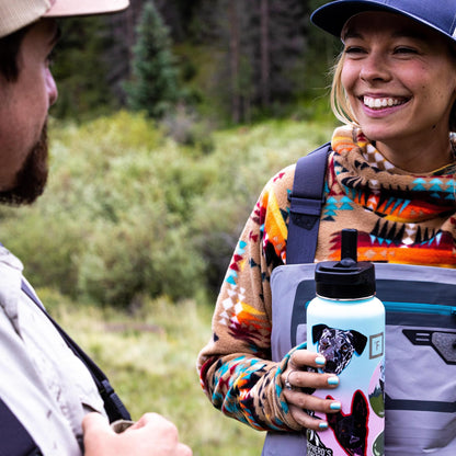 IRON °FLASK Camping & Hiking Hydration Flask with Straw Lid & Boot - Stainless Steel, Double Walled & Vacuum Insulated Water Bottle - Leak Proof & BPA Free (Desert Oasis, Straw - 22 oz)