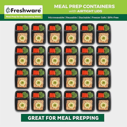 Freshware Meal Prep Containers 2 Compartment