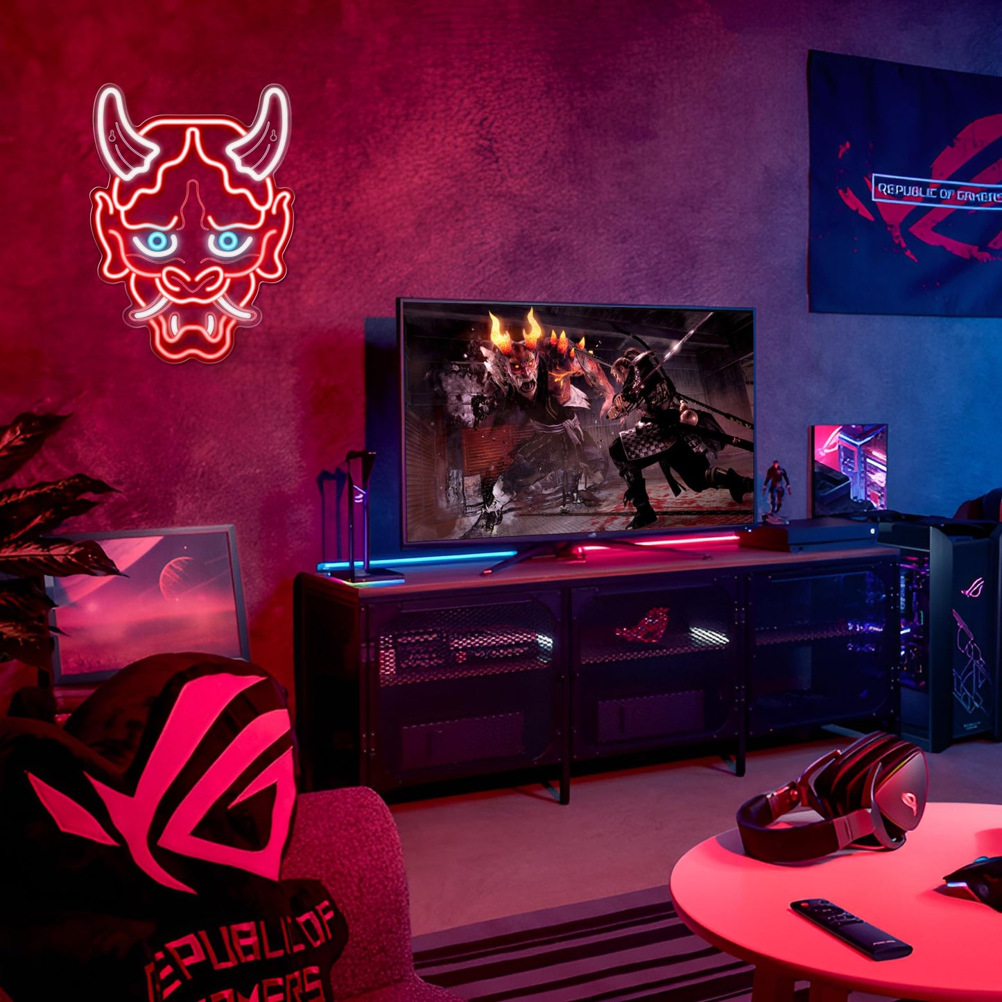 Kavaas Gamer Neon Sign, Game Controller LED Sign for Gaming Room Decor - Game Neon Sign for Teen Boy Room Decor - Best Gamer Gifts for Boys, Kids