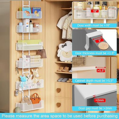 Over The Door Organizer, Metal Hanging Door Organizer