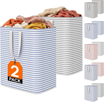 Lifewit 2 Pack Laundry Hamper Large Collapsible Laundry Baskets, Freestanding