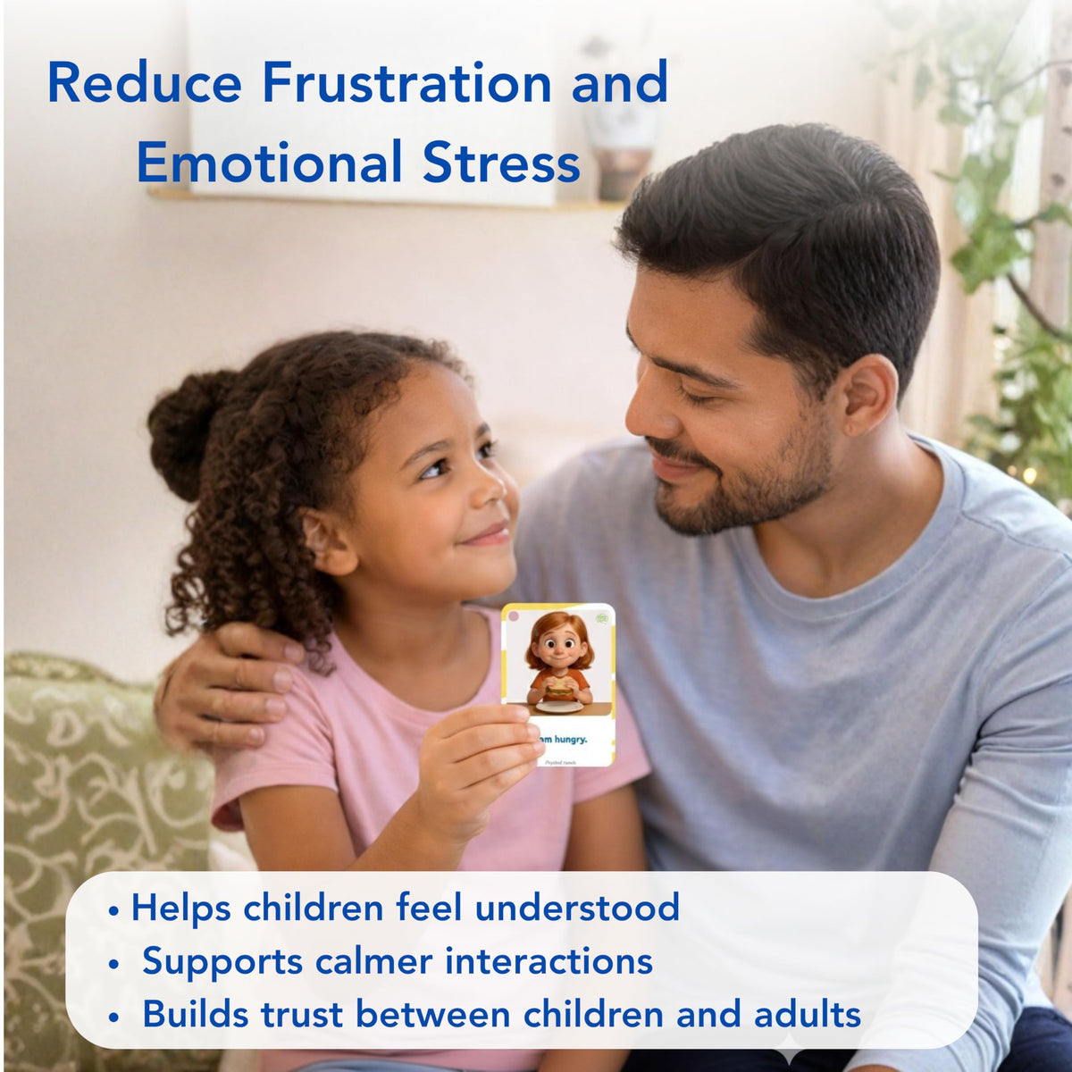 Visual Aid – Kids’ Communication Cards – 30 Durable 700gsm Flashcards for Needs & Feelings