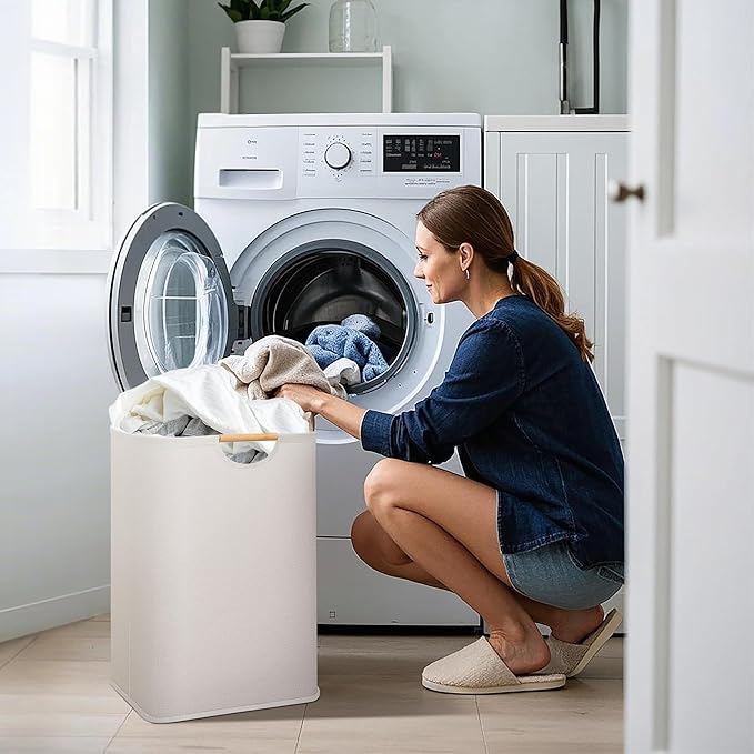 STORAGE MANIAC 3-Pack Large Laundry Hamper, 80L Collapsible Laundry Basket