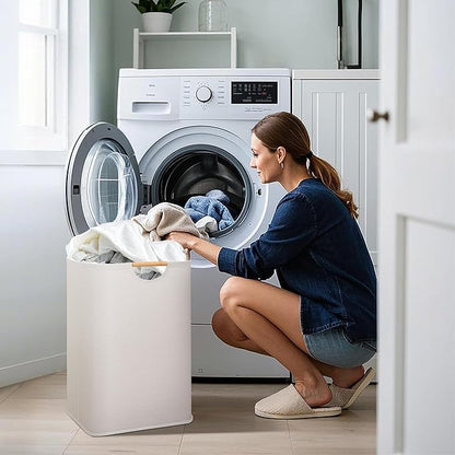 STORAGE MANIAC Large Laundry Hamper, 80L Collapsible Laundry Basket