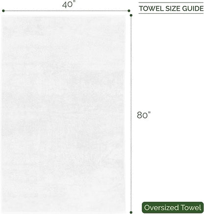 Elegant Comfort Three Line Popcorn Extra Large Luxury Bath Towel