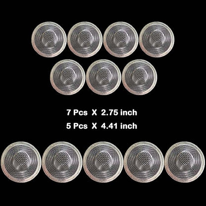 12PCS Stainless Steel Slop Basket Filter Trap, 2.75" & 4.41" Mesh Sink Drain