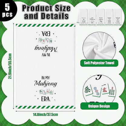 R HORSE Mahjong Kitchen Dish Towel